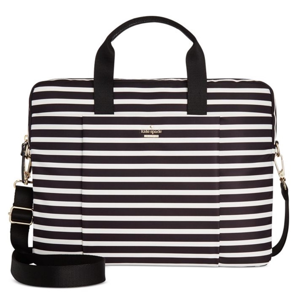 Kate Spade New York Nylon Laptop Bag Striped messenger bag